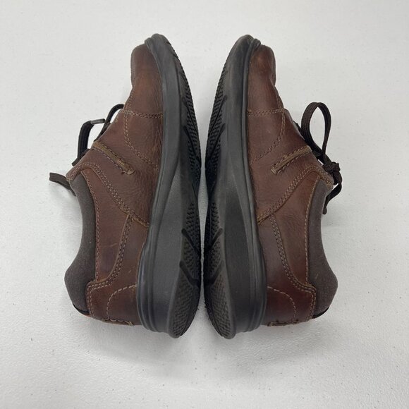 Clarks Cotrell Brown Leather Oxford Business Casual Dress Shoes Mens size 7 - Picture 7 of 8